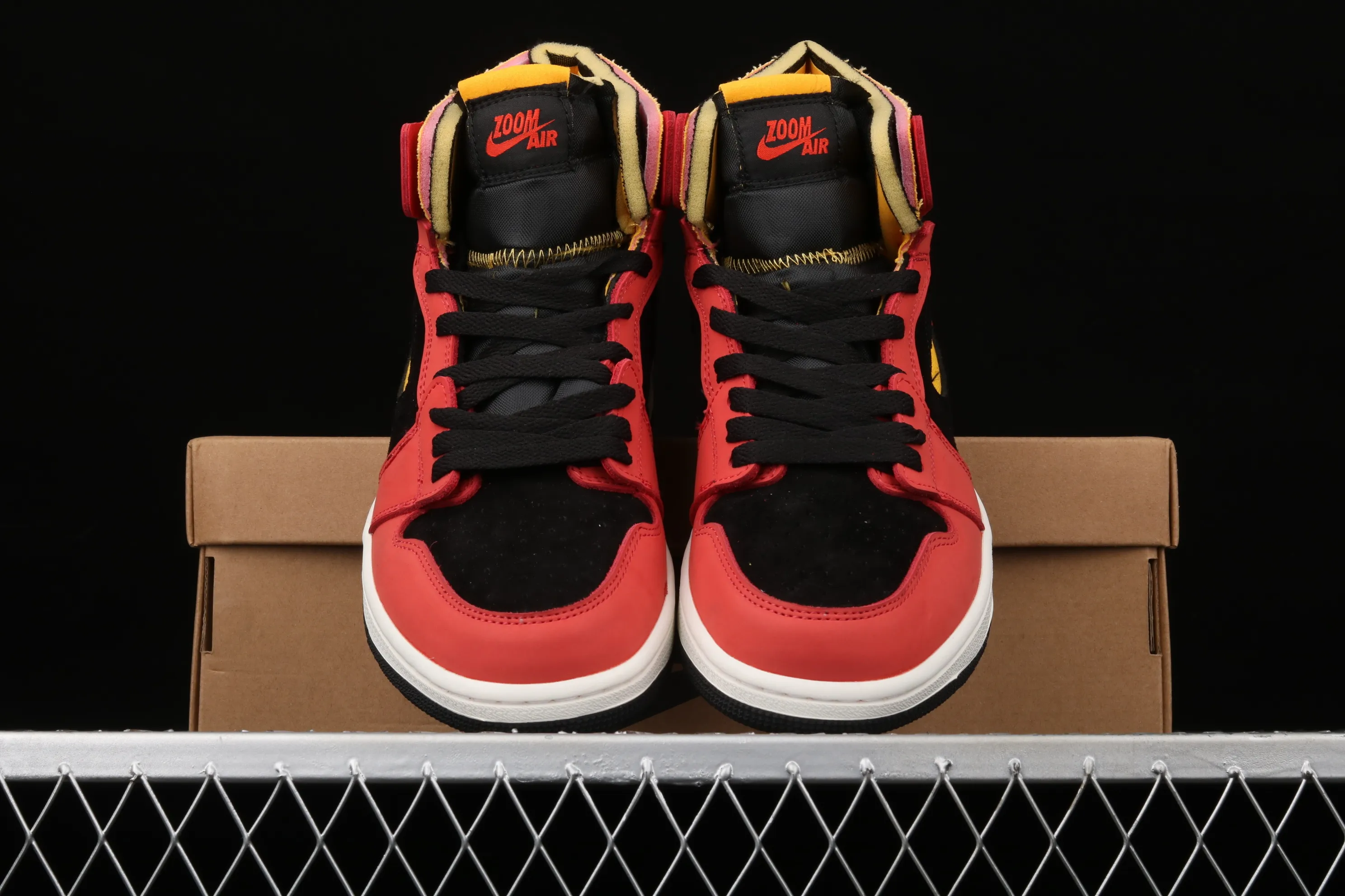 All categories Air Jordan Jordan series basketball shoes Air Jordan 1 High Z version Air Jordan 1 Zoom CMFT AJ Joe 1 black red yellow hook CT0978-006